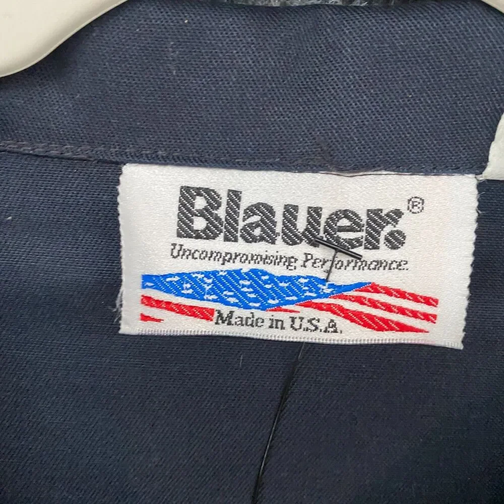 Blauer Shirt Mens L Blue‎ Button Up STREETGEAR BDU Workwear Uniform 8708